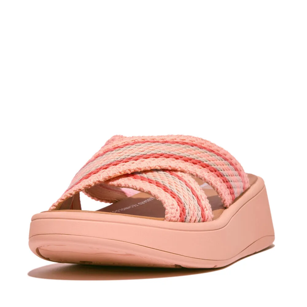 รองเท้าแตะ ผู้หญิง รุ่น F-MODE CROCHET FLATFORM CROSS SLIDES