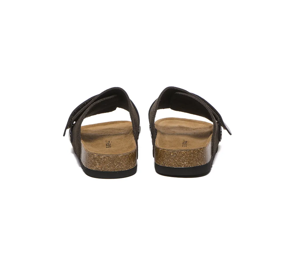 Adjustable Strap Embossed Slip-on Summer Sandal Slides Terrain