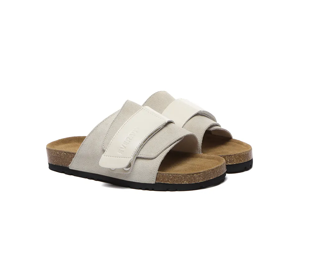 Adjustable Strap Embossed Slip-on Summer Sandal Slides Terrain
