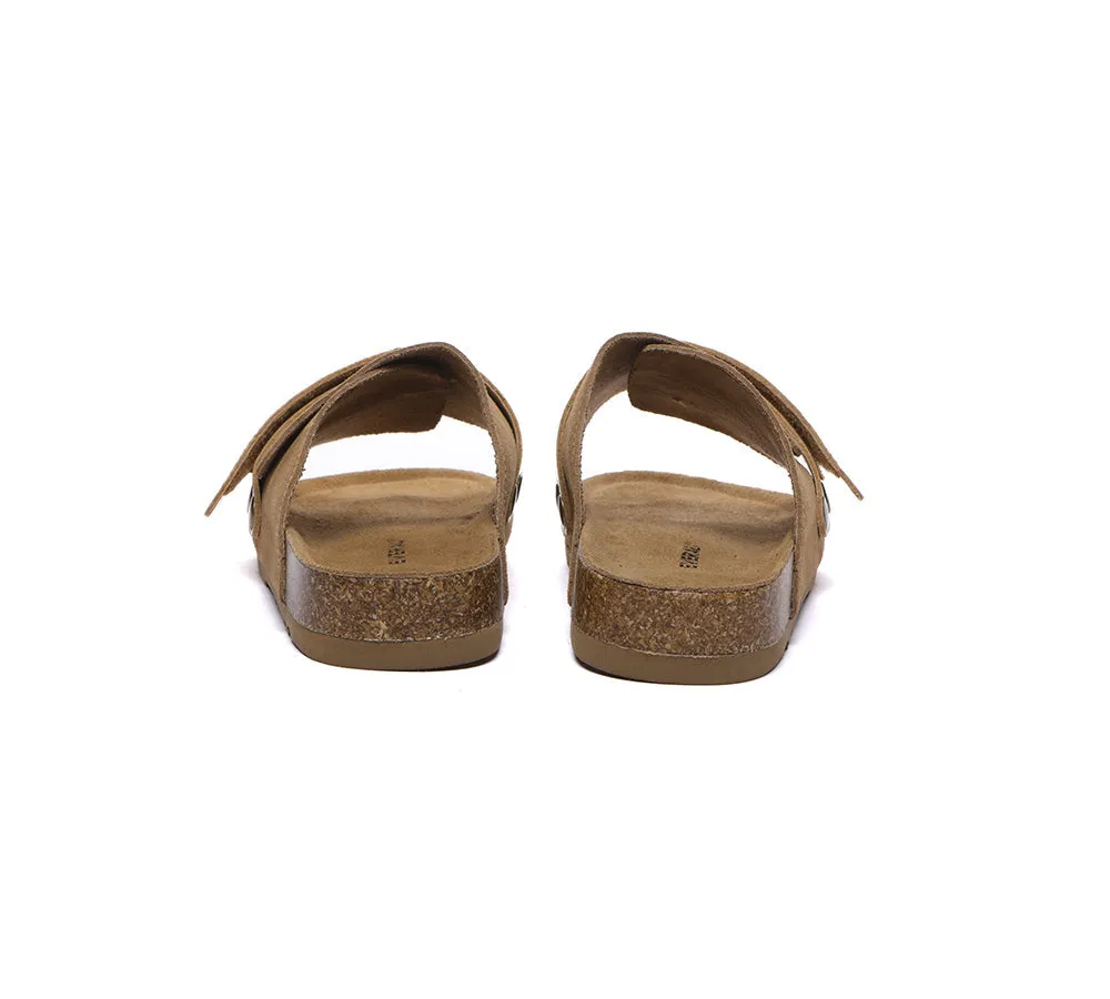 Adjustable Strap Embossed Slip-on Summer Sandal Slides Terrain
