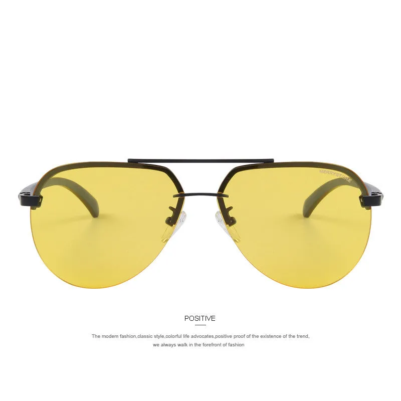 Brand Men 100% Polarized Aluminum Alloy Frame Sunglasses Fashion Men's Driving Sunglasses High quality