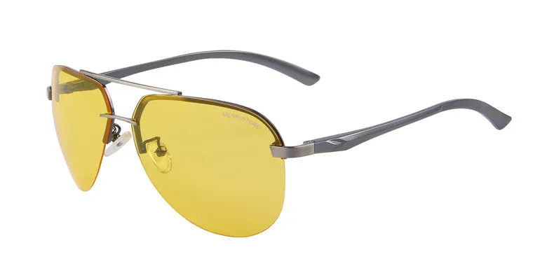 Brand Men 100% Polarized Aluminum Alloy Frame Sunglasses Fashion Men's Driving Sunglasses High quality