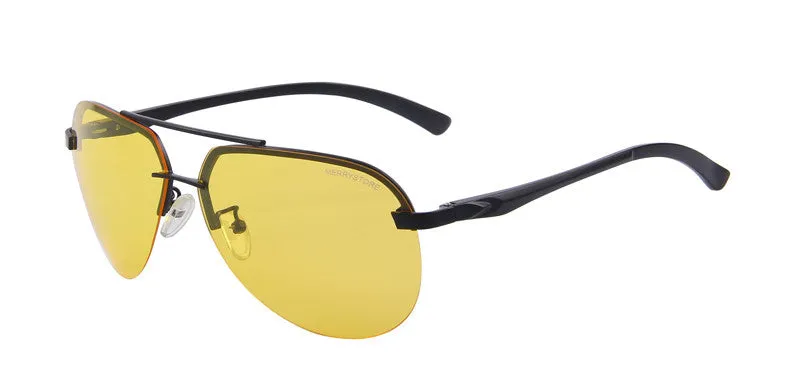 Brand Men 100% Polarized Aluminum Alloy Frame Sunglasses Fashion Men's Driving Sunglasses High quality