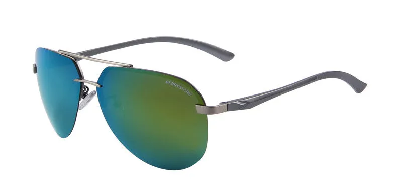 Brand Men 100% Polarized Aluminum Alloy Frame Sunglasses Fashion Men's Driving Sunglasses High quality