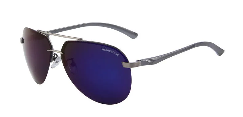 Brand Men 100% Polarized Aluminum Alloy Frame Sunglasses Fashion Men's Driving Sunglasses High quality