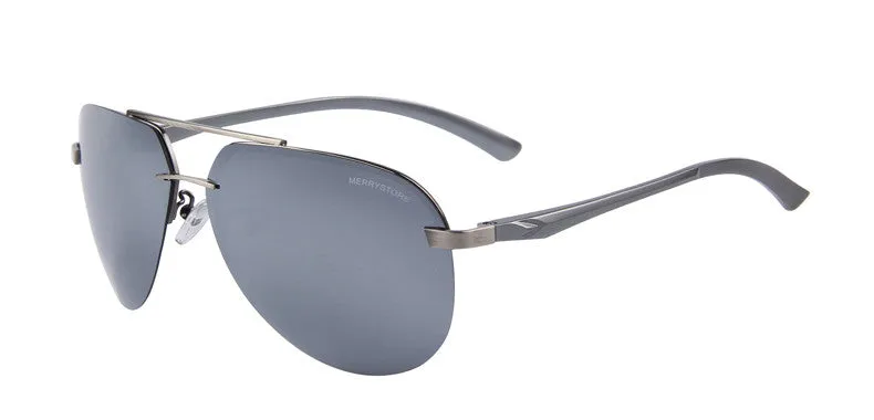 Brand Men 100% Polarized Aluminum Alloy Frame Sunglasses Fashion Men's Driving Sunglasses High quality