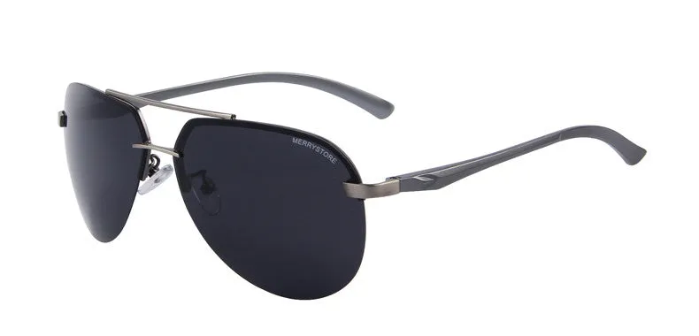 Brand Men 100% Polarized Aluminum Alloy Frame Sunglasses Fashion Men's Driving Sunglasses High quality