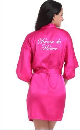 Bride kimono Satin Robe Bridal Bachelorette  Party