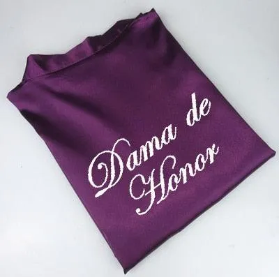 Bride kimono Satin Robe Bridal Bachelorette  Party