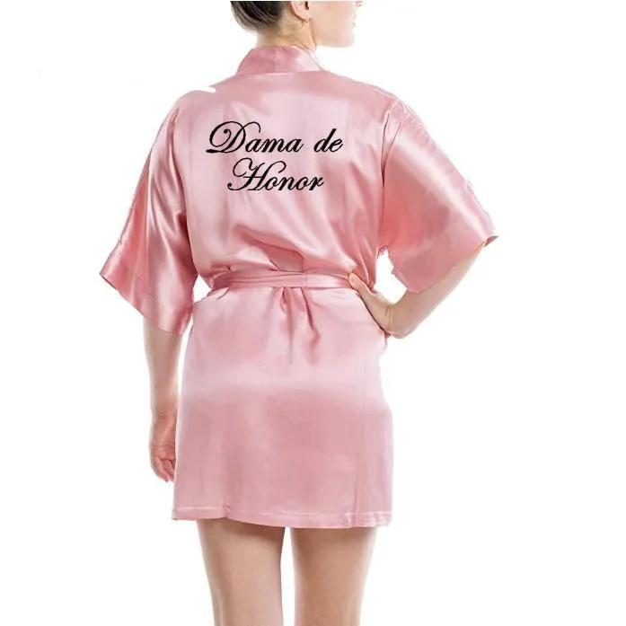 Bride kimono Satin Robe Bridal Bachelorette  Party