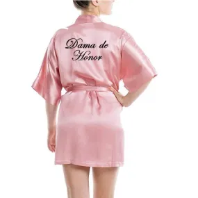 Bride kimono Satin Robe Bridal Bachelorette  Party
