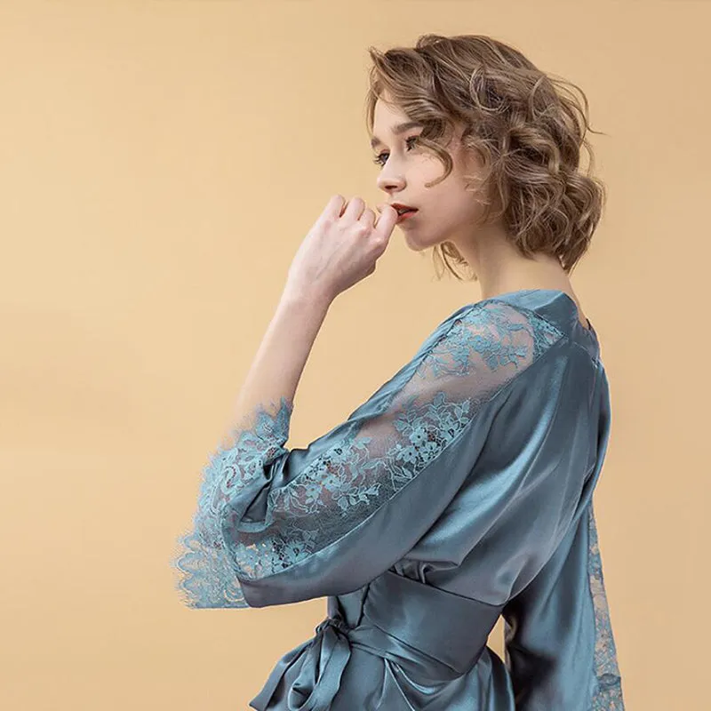 Bridesmaid Gifts Bridesmaid Silk Robes Bridesmaid Robes Bridal Party Robes Bride Robe