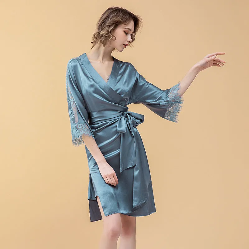 Bridesmaid Gifts Bridesmaid Silk Robes Bridesmaid Robes Bridal Party Robes Bride Robe