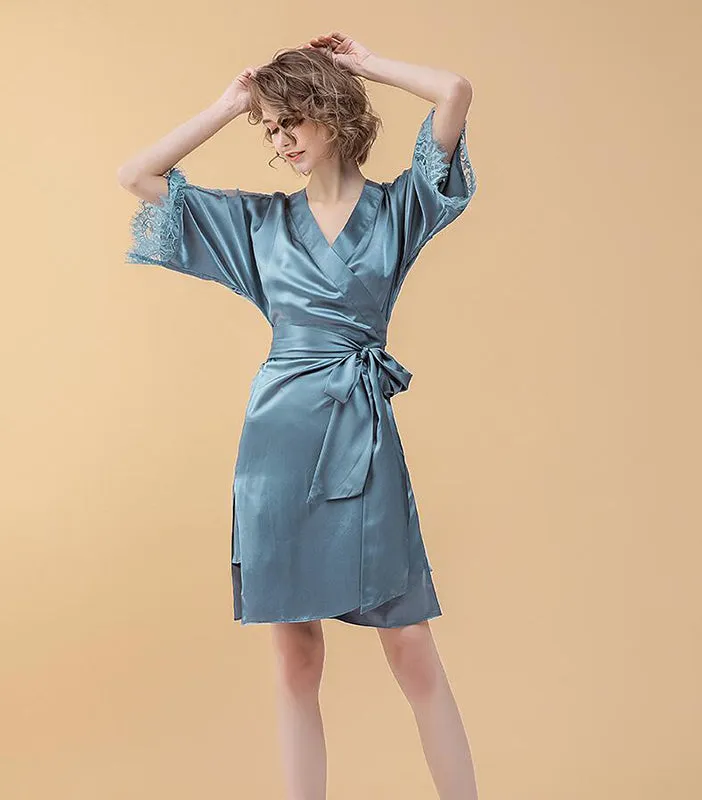 Bridesmaid Gifts Bridesmaid Silk Robes Bridesmaid Robes Bridal Party Robes Bride Robe