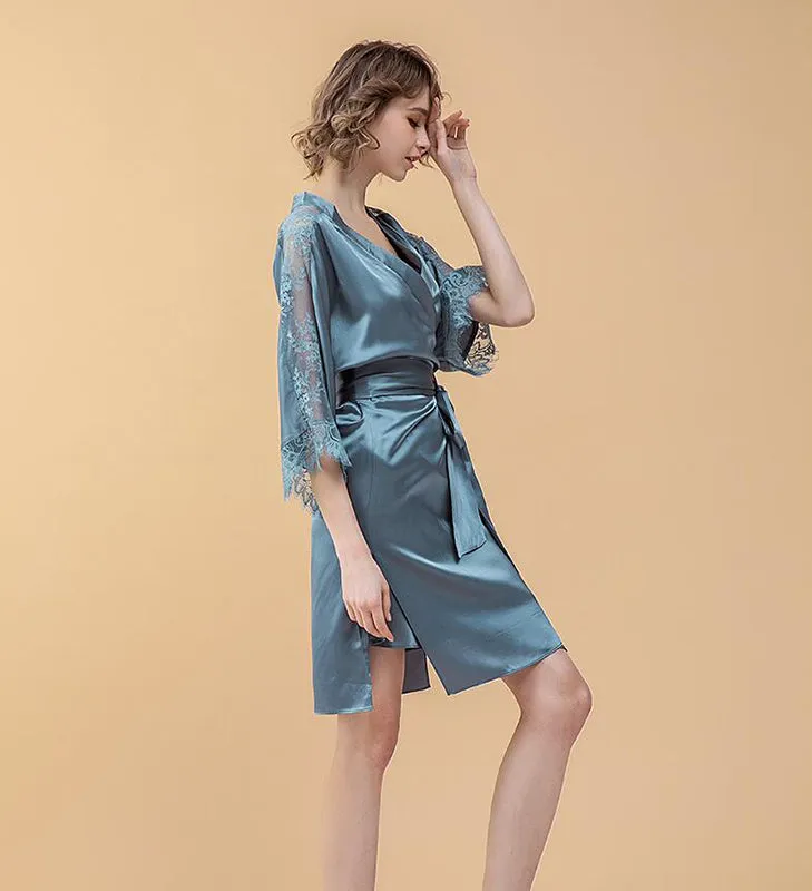 Bridesmaid Gifts Bridesmaid Silk Robes Bridesmaid Robes Bridal Party Robes Bride Robe