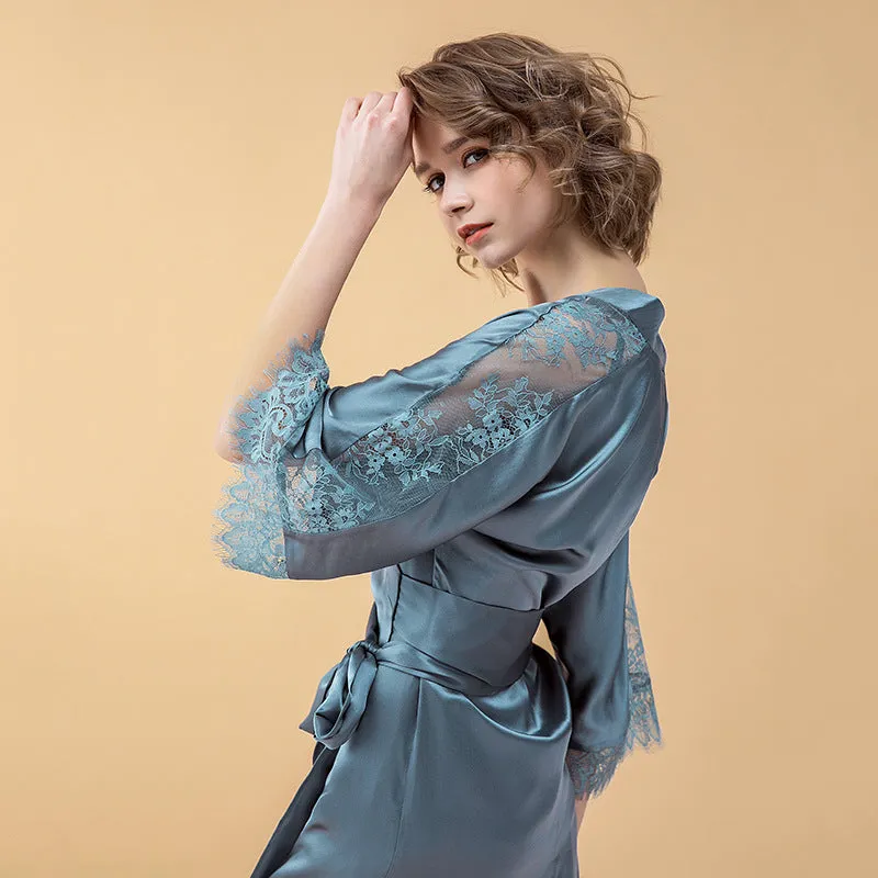 Bridesmaid Gifts Bridesmaid Silk Robes Bridesmaid Robes Bridal Party Robes Bride Robe