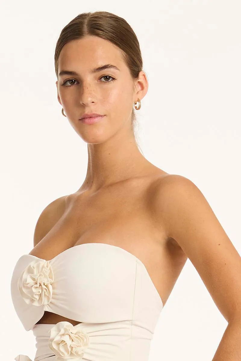 Casa Del Mar Flower Bandeau One Piece
