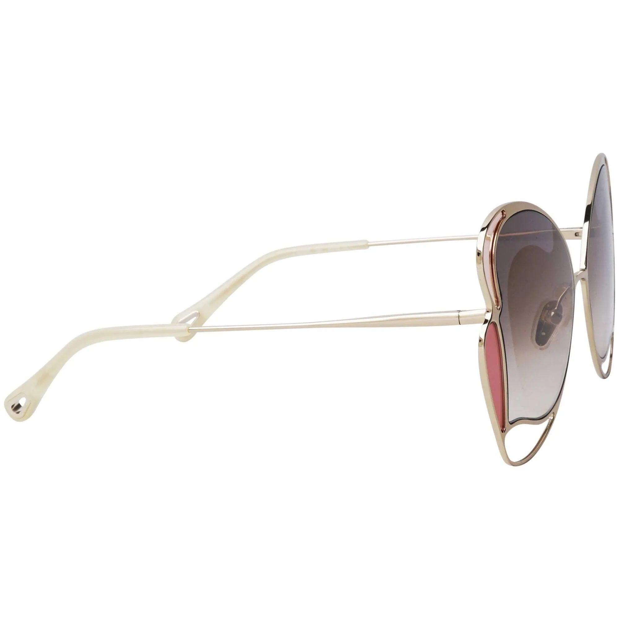 Chloe Women's Sunglasses - Gold Full Rim Butterfly Metal Frame | CH0048S-30011230003