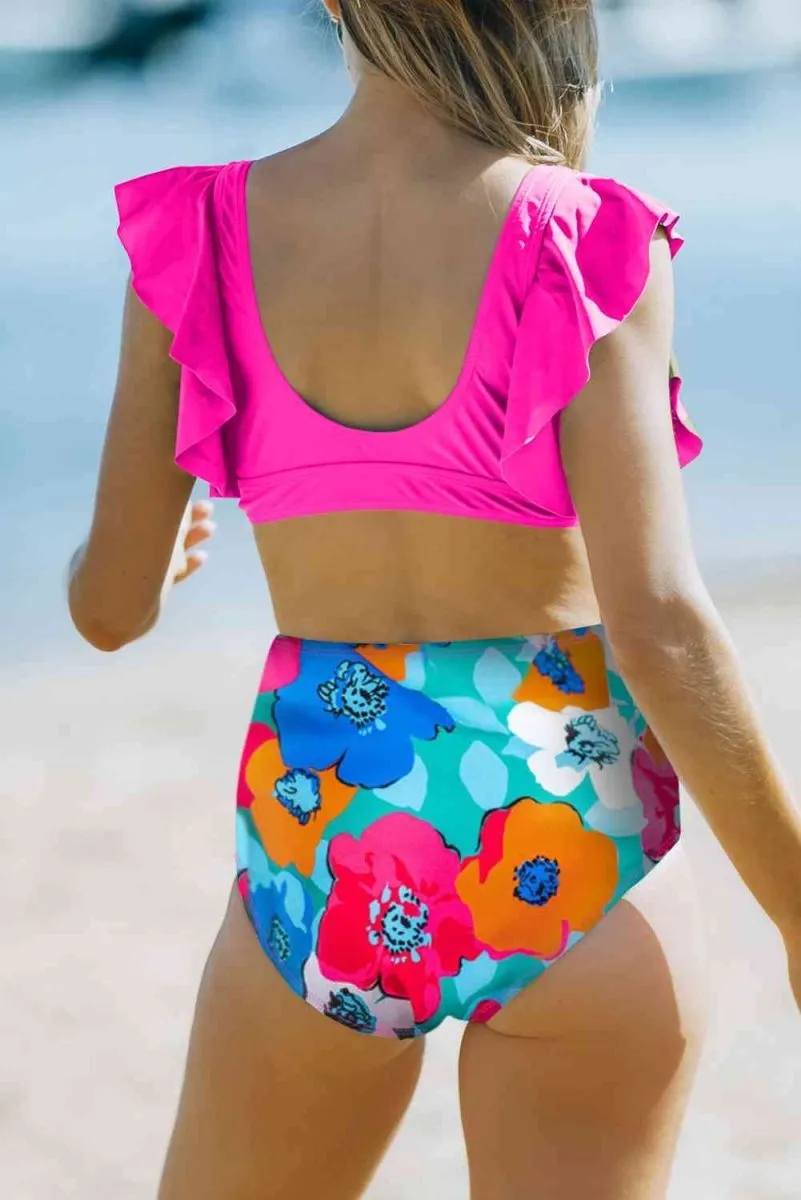 Coconut Cove Floral High Waisted Bikini