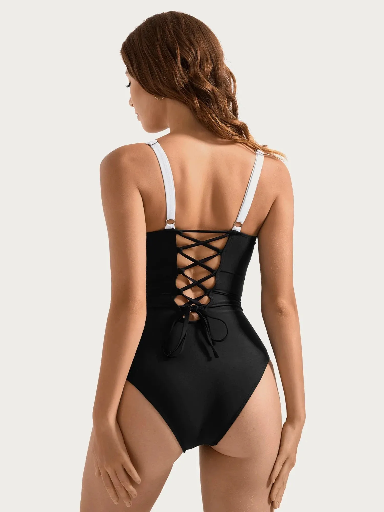 Crisscross Back Bathing Suit