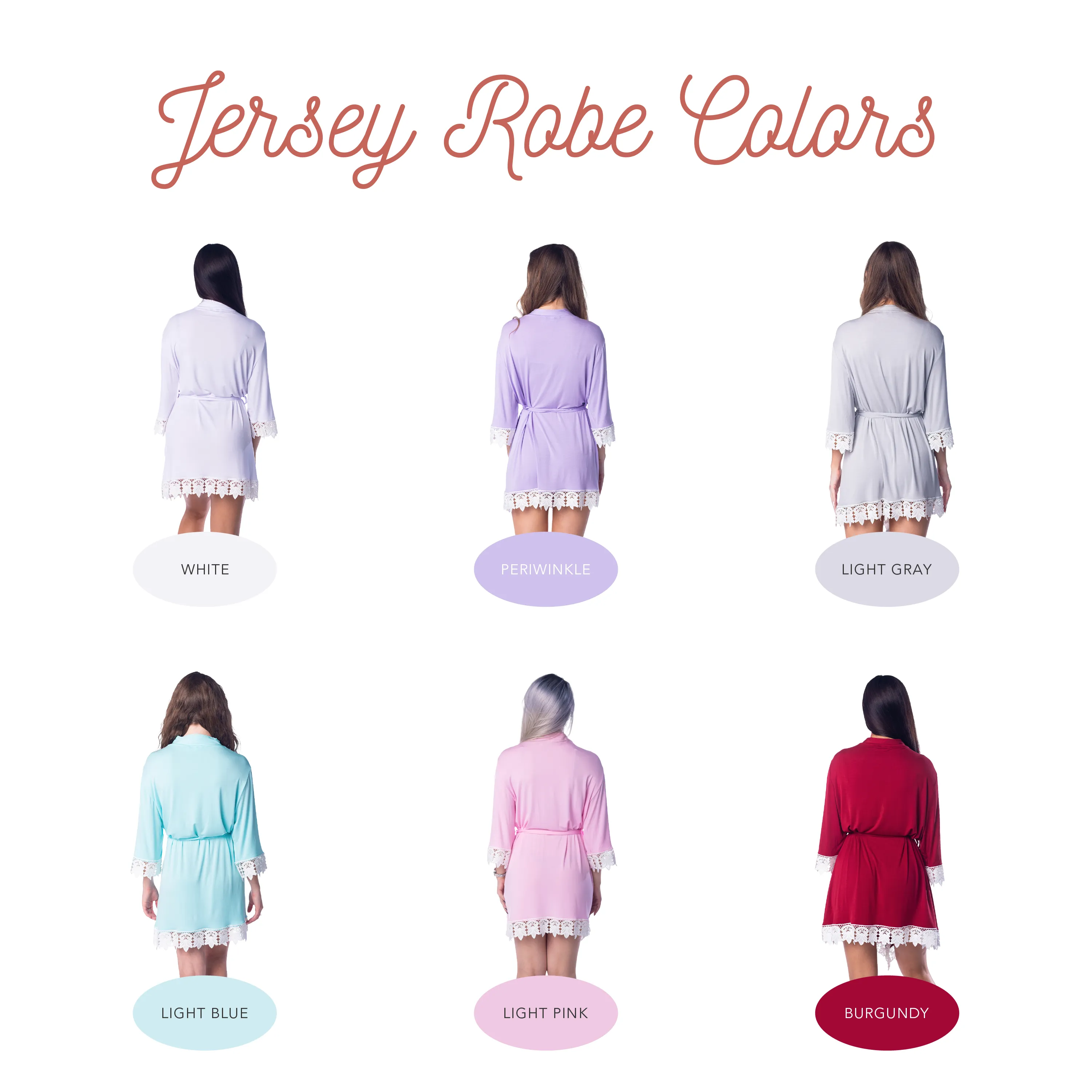 Custom Jersey Lace Bridal Robe