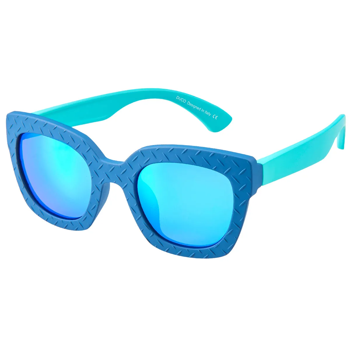 DUCO TPEE Superlight Kids Sport Polarized Sunglasses For Kids Boys Girls Rubber Flexible Frame Sunglasses