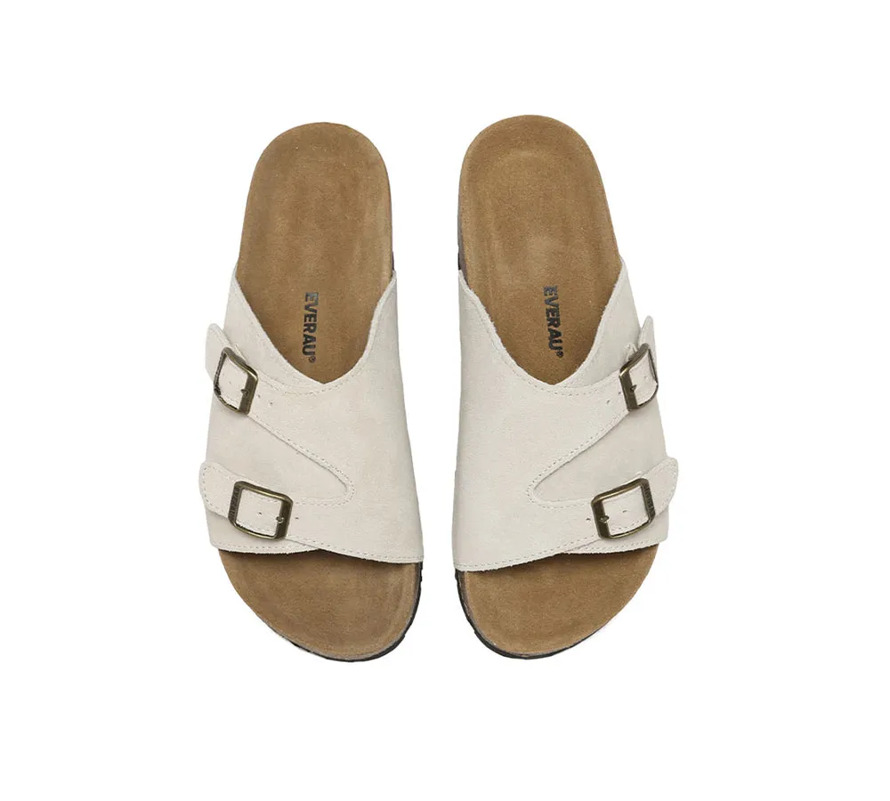 EVERAU® Adjustable Strap Slip-on Summer Sandal Slides Alexis