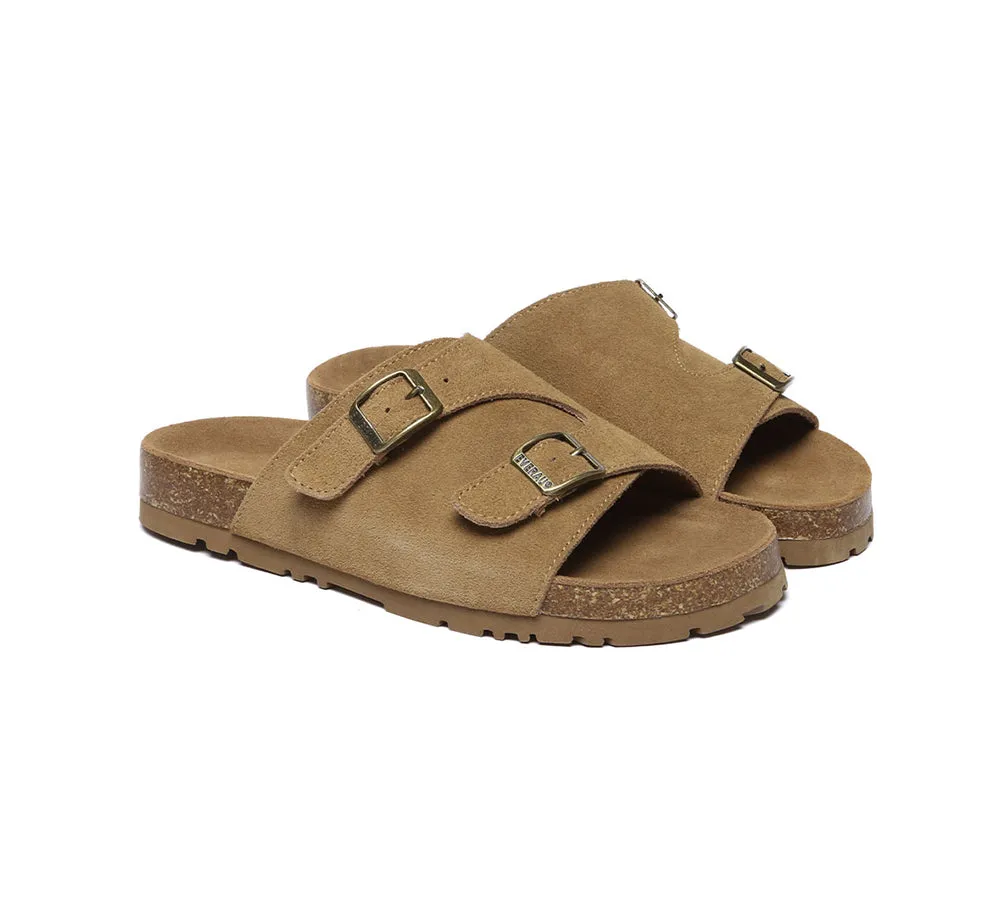 EVERAU® Adjustable Strap Slip-on Summer Sandal Slides Alexis