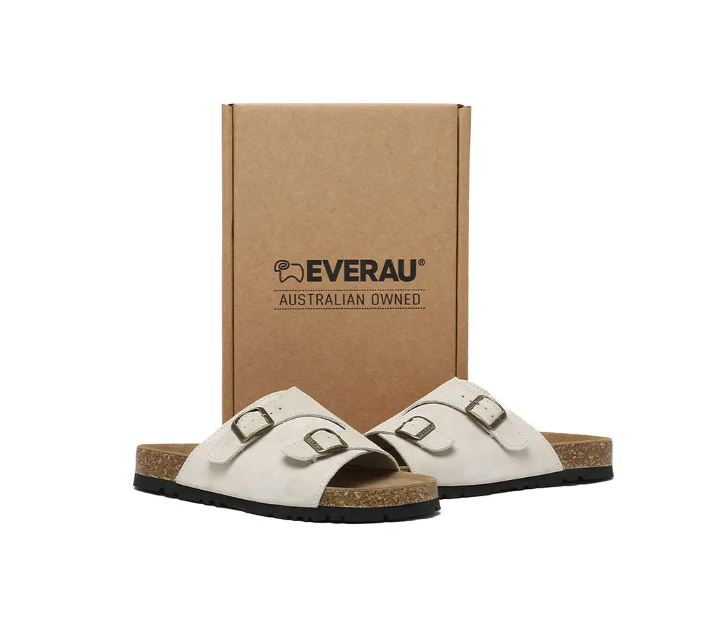 EVERAU® Adjustable Strap Slip-on Summer Sandal Slides Alexis
