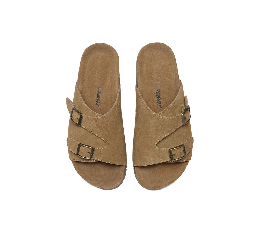 EVERAU® Adjustable Strap Slip-on Summer Sandal Slides Alexis