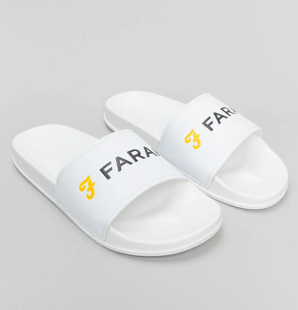 Farah Graford Slides White