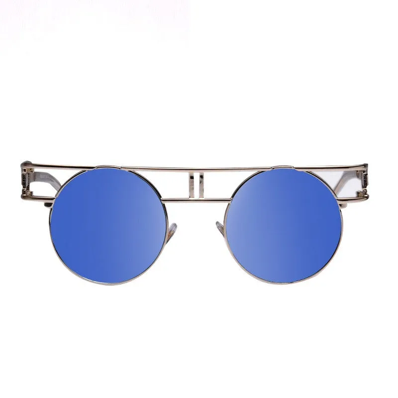 Fashion Metal Frame Steampunk Sunglasses Women Brand Designer Unique Men Gothic Sun glasses Vintage Oculos De Sol Feminino