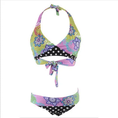 Floral Halter  Bikinis Set