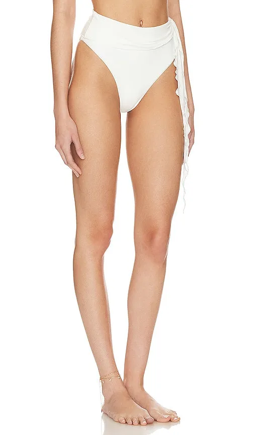 Frankies Bikinis x Pamela Anderson Gaia Bikini Bottom in White