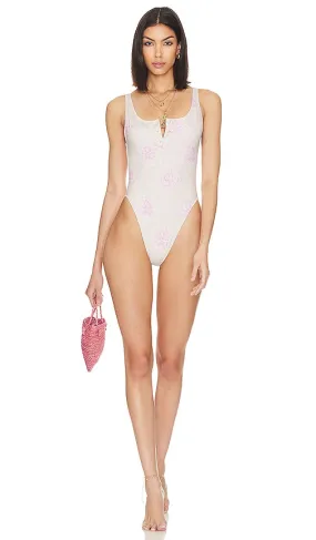 Frankies Bikinis x Pamela Anderson Pacific One Piece in White