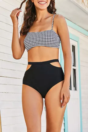 Grid Classic Cutout Bikini