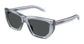 Gucci Square Frame Sunglasses Crystal Grey/Grey