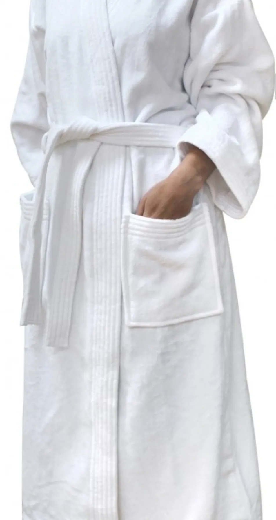 Hampton White Hotel Bathrobe