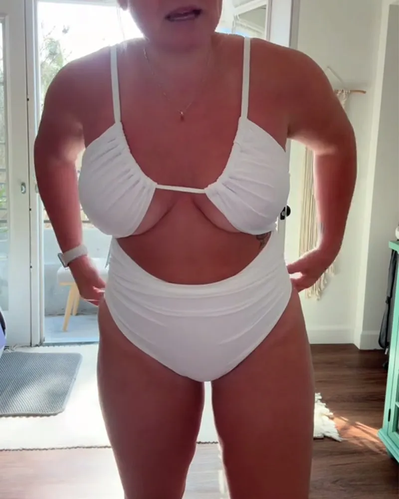 High Waist Triangle Bra Two-Piece Swimsuit