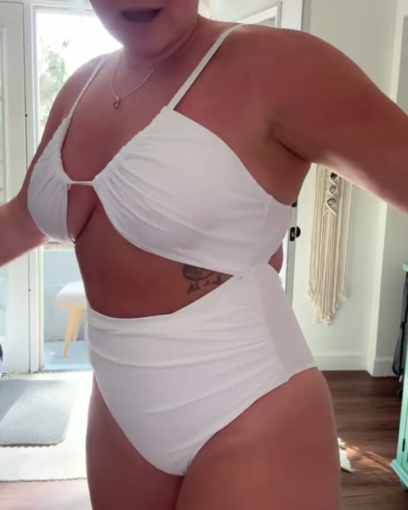 High Waist Triangle Bra Two-Piece Swimsuit