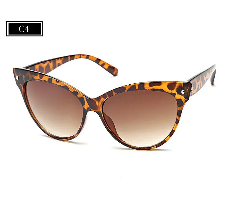Hot Sell New Designer Women Glasses Inspired Sun Glasses Cateye Women Oversize Cat Eye Celebrity Sunglasses