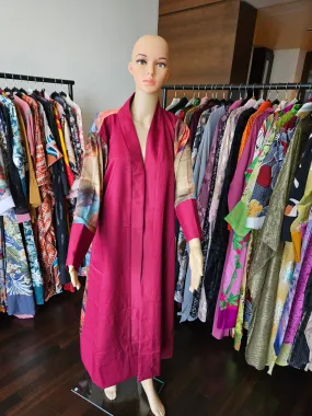 Jordyn burgundy robe