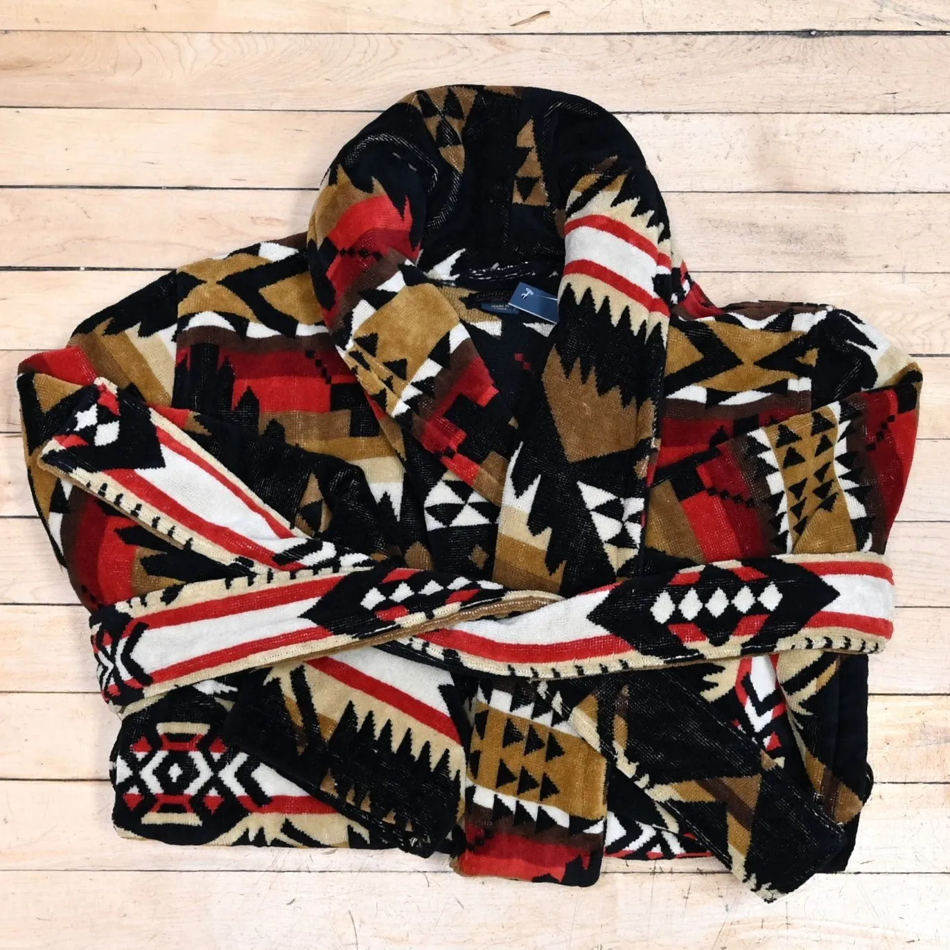 Ladies Robe Nehalem Black\Red