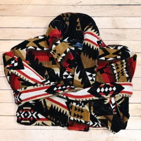 Ladies Robe Nehalem Black\Red