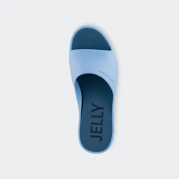 Lemon Jelly Platform Slides in Baby Blue
