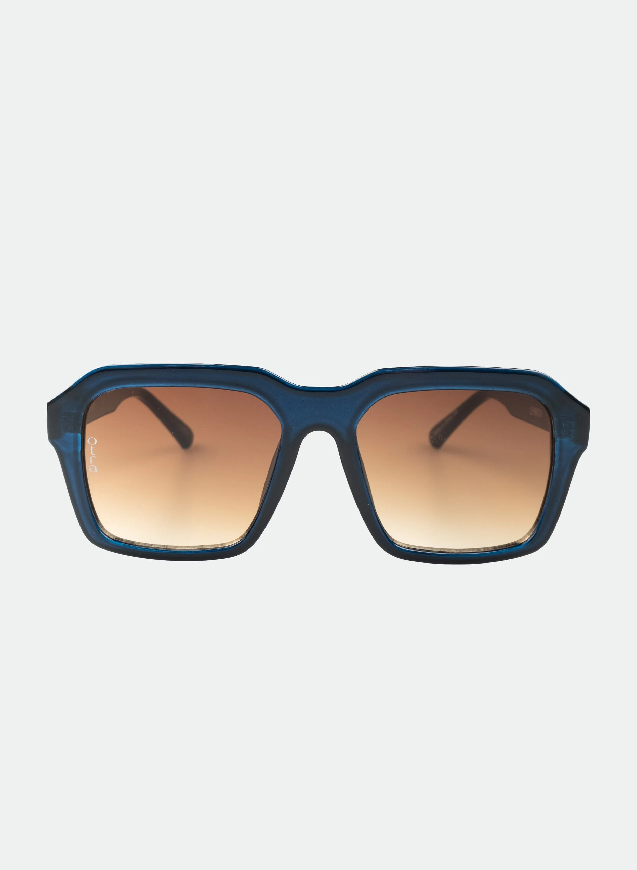 Lennox | Transparent Navy/ Brown Fade