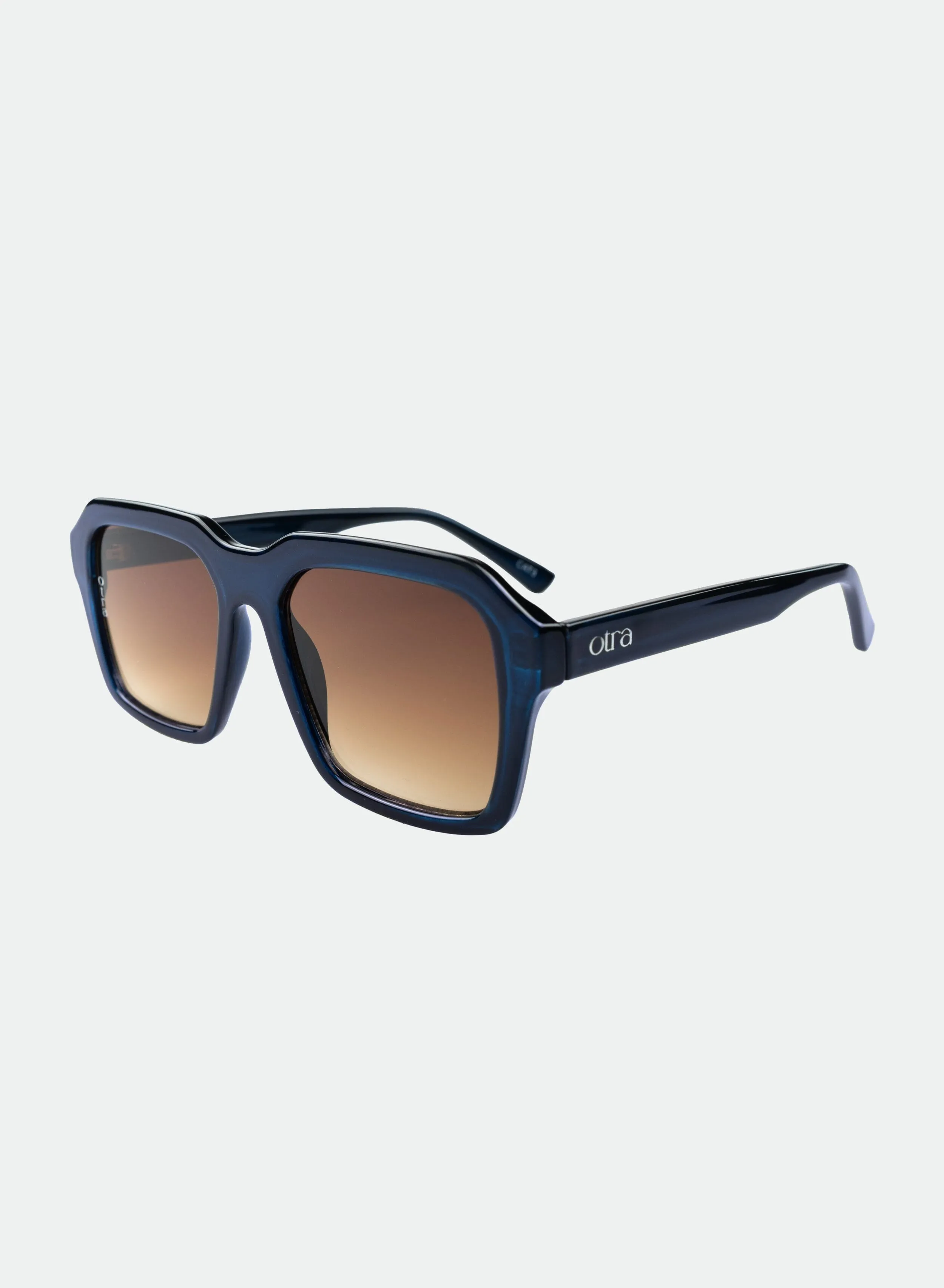 Lennox | Transparent Navy/ Brown Fade