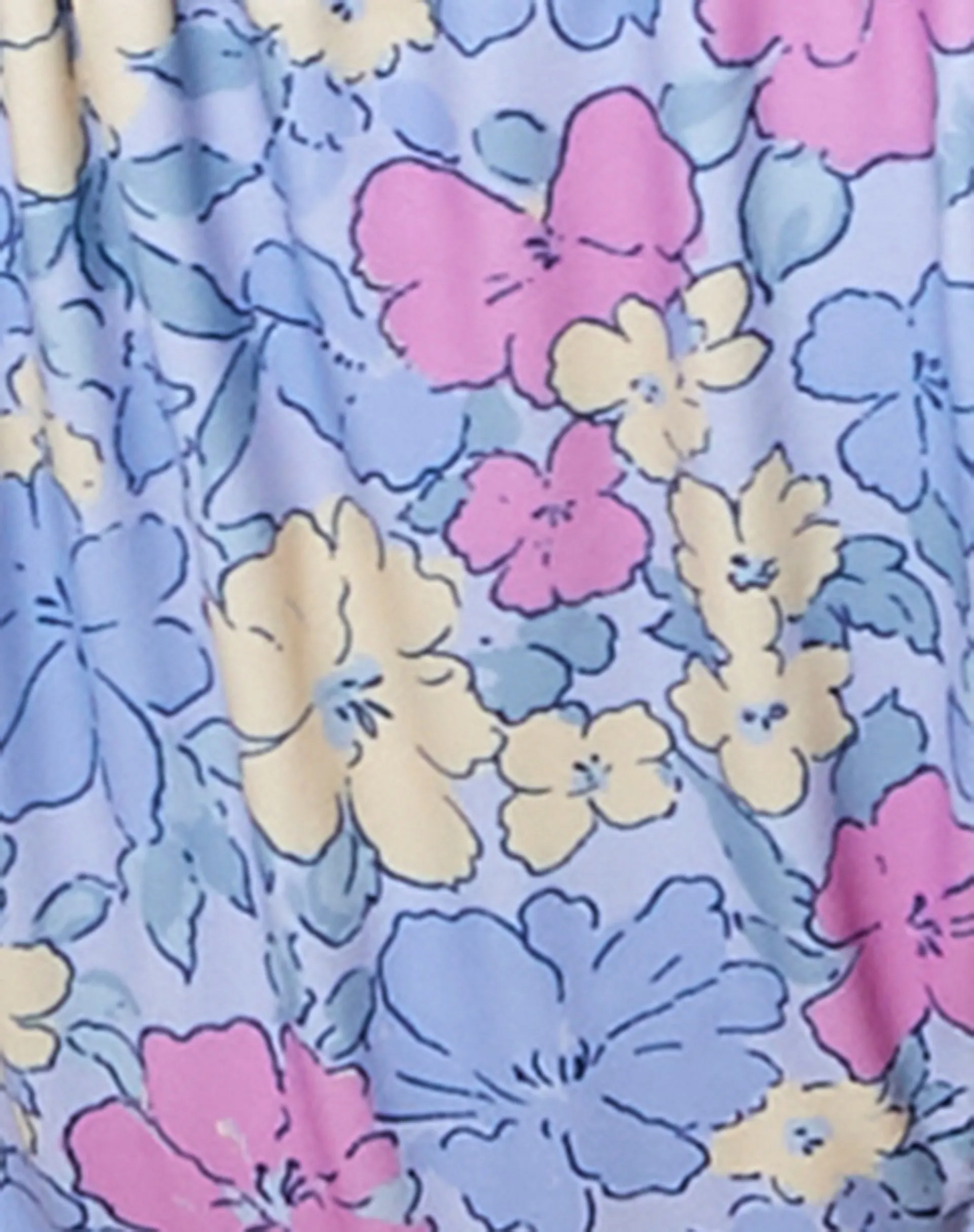 Leyna Bikini Bottom in Washed Out Pastel Floral