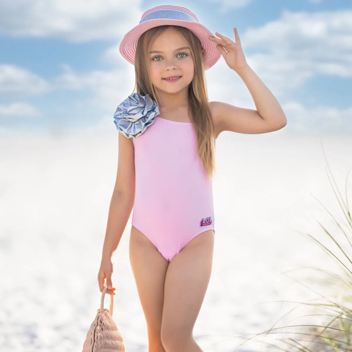 L.O.L. SURPRISE! Kitty Queen One Shoulder Swimsuit