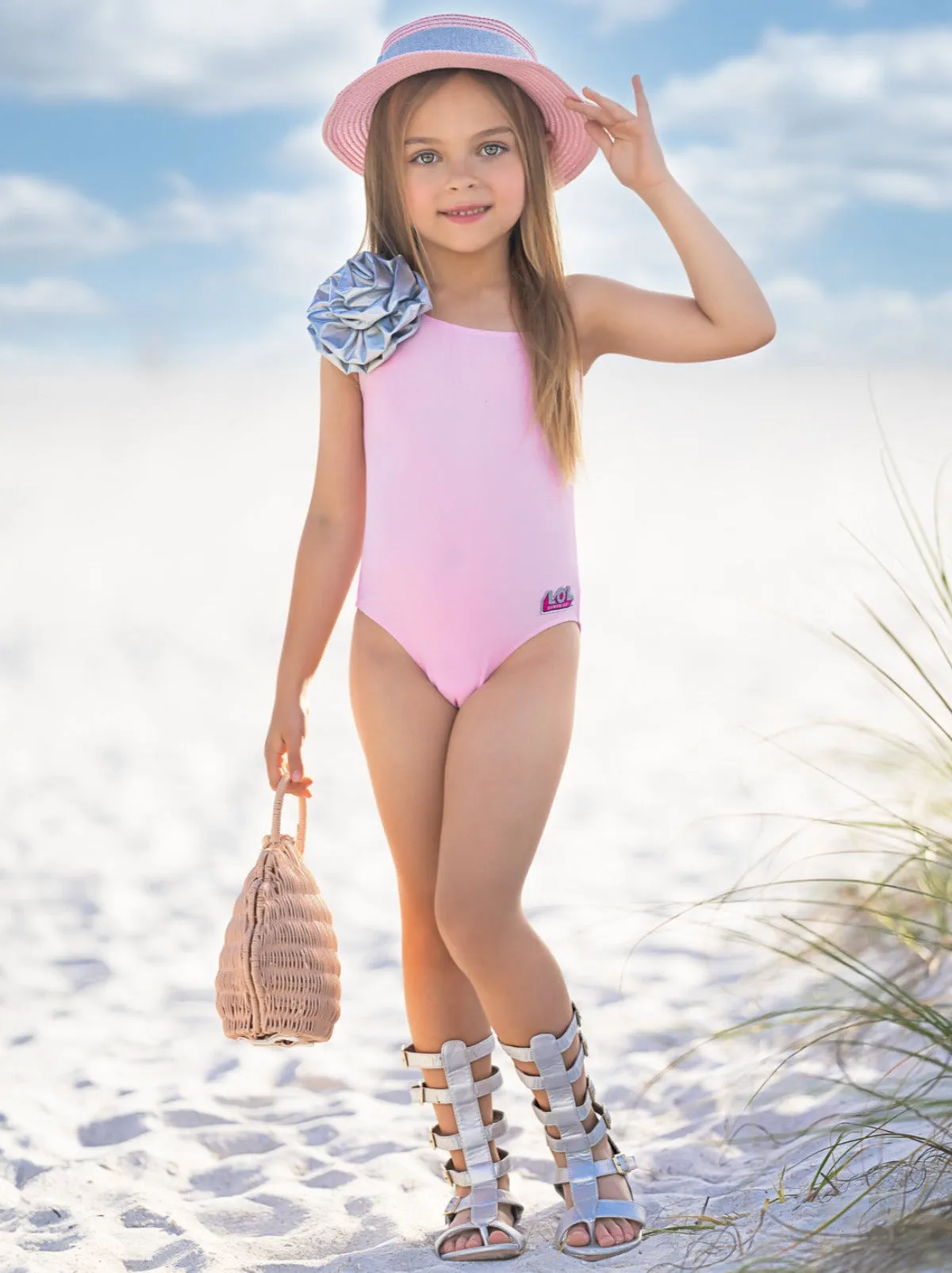 L.O.L. SURPRISE! Kitty Queen One Shoulder Swimsuit